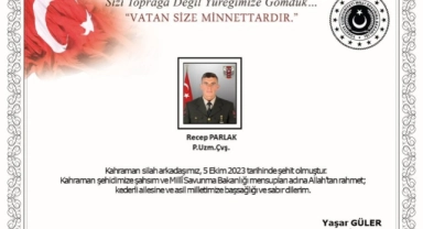 Pençe-Kilit operasyonu bölgesinde bir askerimiz şehit oldu!