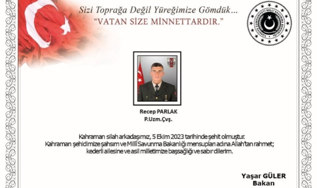Pençe-Kilit operasyonu bölgesinde bir askerimiz şehit oldu!