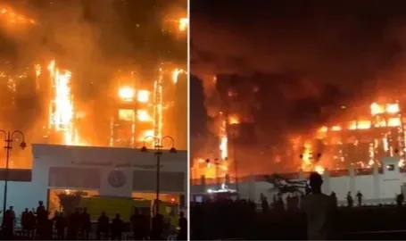 Polis merkezinde yangın: 38 yaralı!
