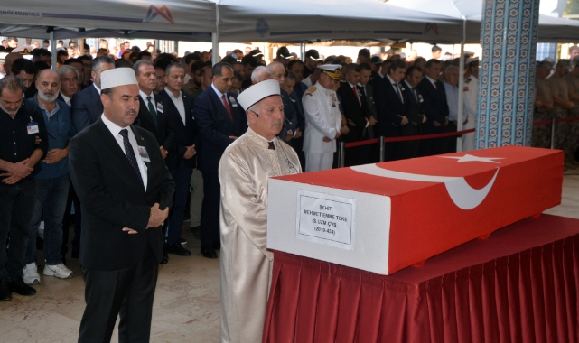 Şehit uzman çavuşa son görev