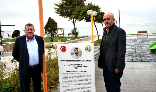 Sergen Mudanya ismi Sahil Park’ta yaşatılacak