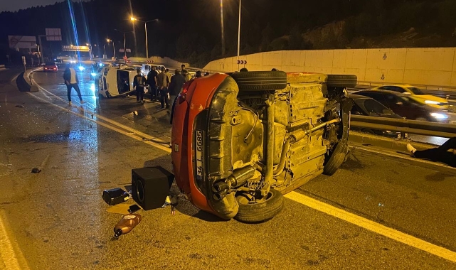 Şile Otoyolu'nda feci kaza!