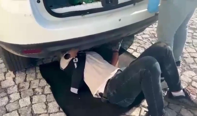 Stepne içerisinde uyuşturucu ele geçirildi