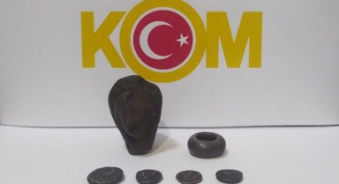 Tarihi eser operasyonunda kıskıvrak yakalandılar