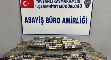 Tavşanlı’da kargo kolisinden 11 bin 400 adet kaçak sigara çıktı
