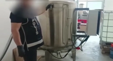 Tekirdağ'da 12 ton etil alkol ele geçirildi
