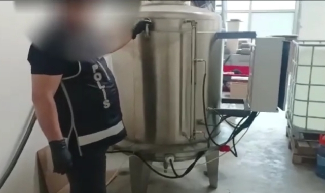 Tekirdağ'da 12 ton etil alkol ele geçirildi