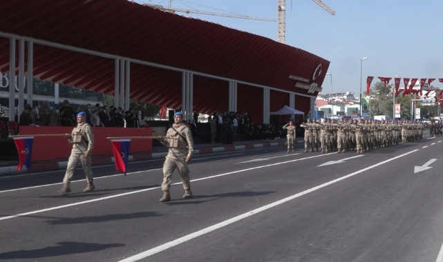 Vatan Caddesi'nde 29 Ekim provası yapıldı