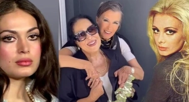 Yeşilçam yıldızları Filiz Akın ile Türkan Şoray buluştu