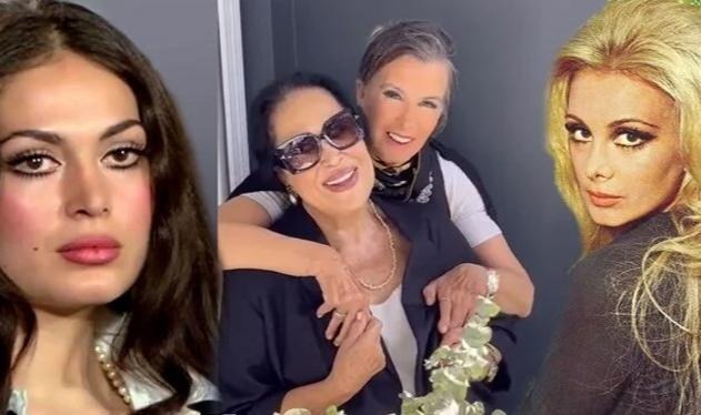 Yeşilçam yıldızları Filiz Akın ile Türkan Şoray buluştu