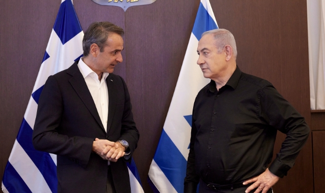 Yunanistan Başbakanı Miçotakis, Netanyahu ile görüştü
