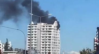 14 katlı apartmanda korkutan yangın