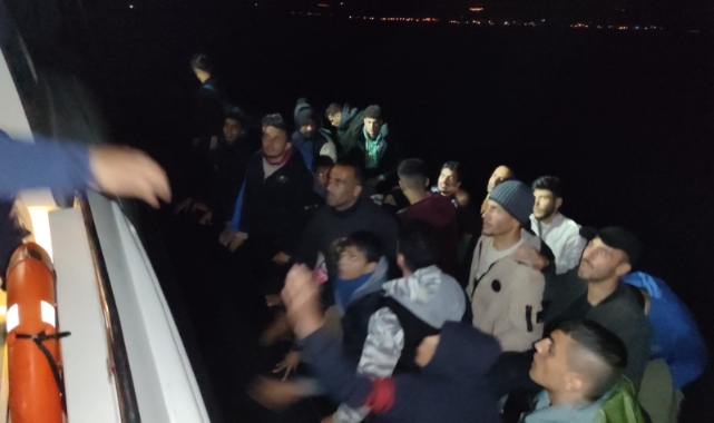 44 kaçak göçmen yakalandı