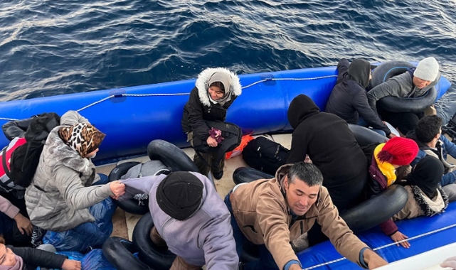 47 kaçak göçmen kurtarıldı