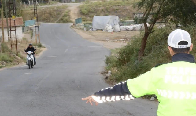 71 araç trafikten men edildi