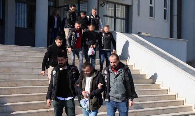 Adliyeye sevk edilen zehir tacirleri tutuklandı