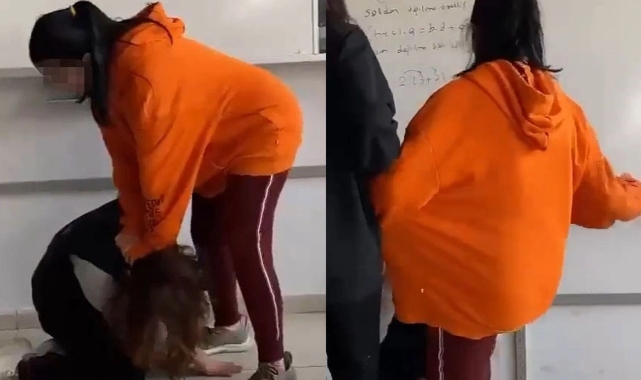 Akran zorbalığı tehlikesi! Genç kız sınıfta böyle darp edildi
