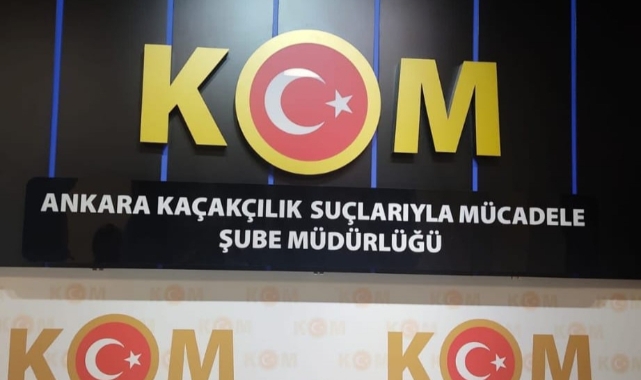 Ankara'da kaçak sigara ve makaron operasyonu