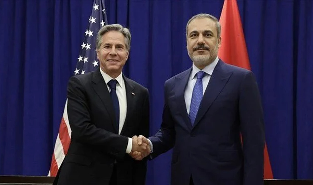 Bakan Fidan, ABD'li mevkidaşı Blinken'ı kabul etti