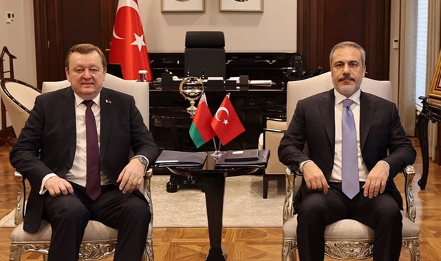 Bakan Fidan, Belaruslu mevkidaşı Aleynik ile görüştü