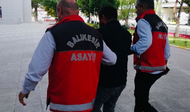 Balıkesir'de 14 yıl hapis cezası olan zanlı yakalandı