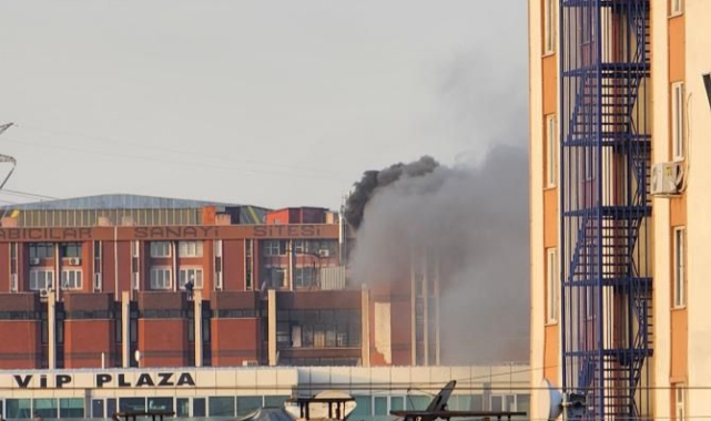 Başakşehir'de sanayi sitesinde yangın