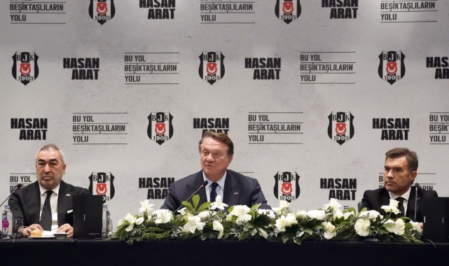 Beşiktaş Başkan Adayı Hasan Arat, Samet Aybaba ve Feyyaz Uçar ile basının karşısına çıktı