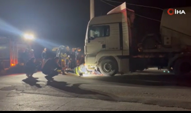 Beton tankerinin çarptığı şahıs hayatını kaybetti