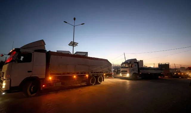 BM: Gazze’ye 187 kamyon ve 129 bin litre yakıt giriş yaptı!