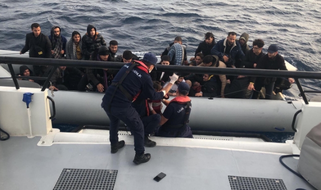 Bodrum'da kaçak göçmenler yakalandı
