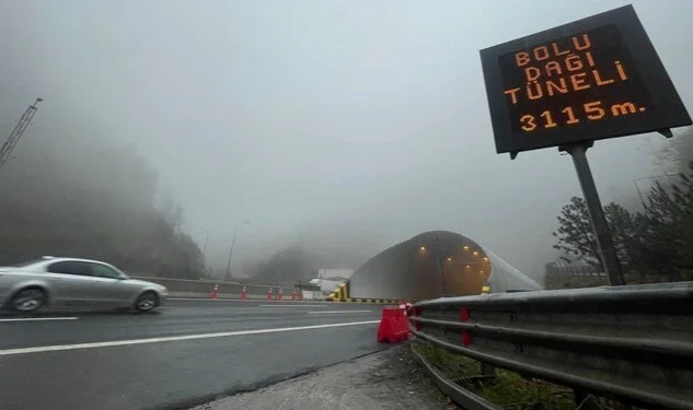 Bolu Dağı Tüneli geçici olarak trafiğe kapatıldı!