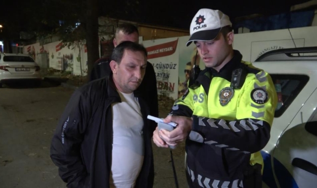 Bursa'da alkollü sürücü polise zor anlar yaşattı!