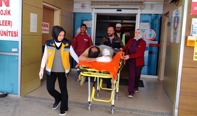 Bursa'da köpeğin saldırdığı inşaat işçisi yaralandı