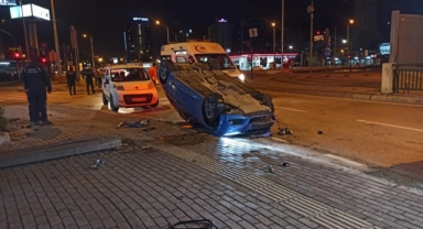 Bursa'da otomobil takla attı: 1 yaralı
