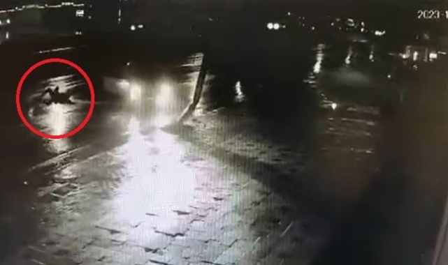 Bursa'da sağanak yağmurla gelen kazada faciadan dönüldü