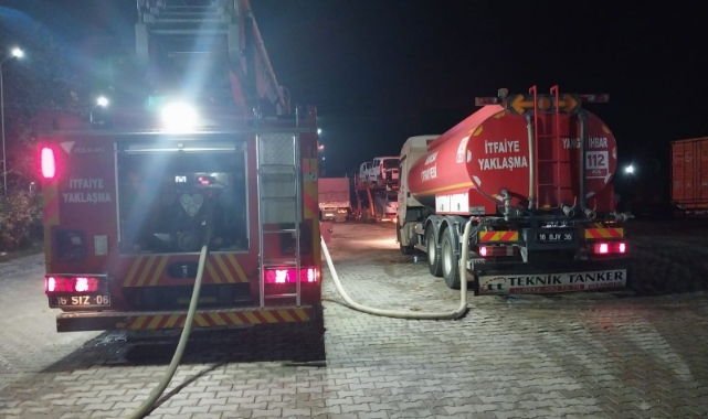 Bursa'da tankerden sızan hidrojen gazı korkuttu