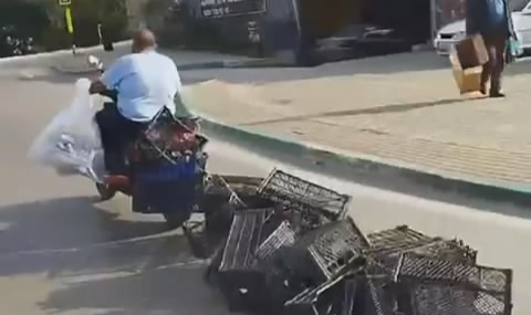 Bursa'da tehlikeli yolculuk kamerada