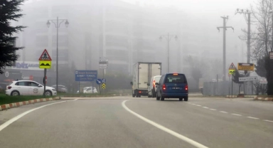 Bursa'da yoğun sis etkili oldu