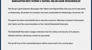 Bursaspor'un maçı güvenlik gerekçesiyle ertelendi!