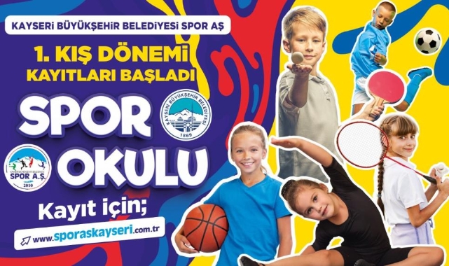 Büyükşehir Spor A.Ş. 1’inci Kış Dönemi Spor Okulları kayıtlarını başlattı