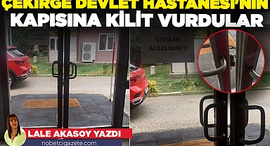 Çekirge Devlet Hastanesi'nin kapısına kilit vurdular