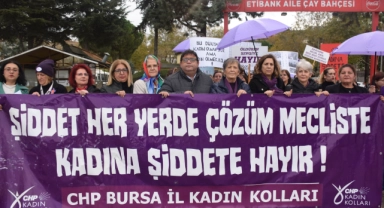 CHP Bursa İl Kadın Kolları'ndan 25 Kasım yürüyüşü
