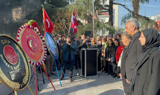 CHP Bursa İl Örgütü, Ata'yı andı