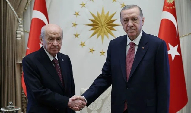 Cumhurbaşkanı Erdoğan, Bahçeli ile görüştü