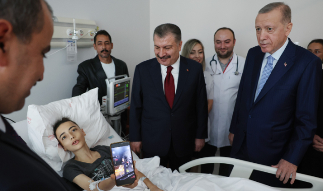 Cumhurbaşkanı Erdoğan'dan Gazzeli hastalara ziyaret