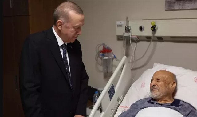 Cumhurbaşkanı Erdoğan Hasan Aksay'ı hastanede ziyaret etti