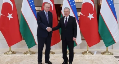 Cumhurbaşkanı Erdoğan, Özbekistan Cumhurbaşkanı ile görüştü