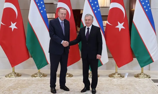 Cumhurbaşkanı Erdoğan, Özbekistan Cumhurbaşkanı ile görüştü