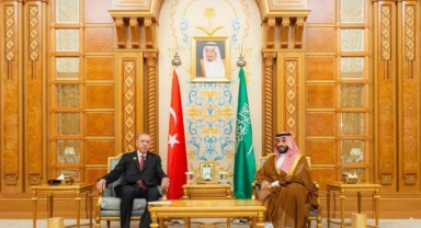 Cumhurbaşkanı Erdoğan, Veliaht Prens Bin Selman'la görüştü