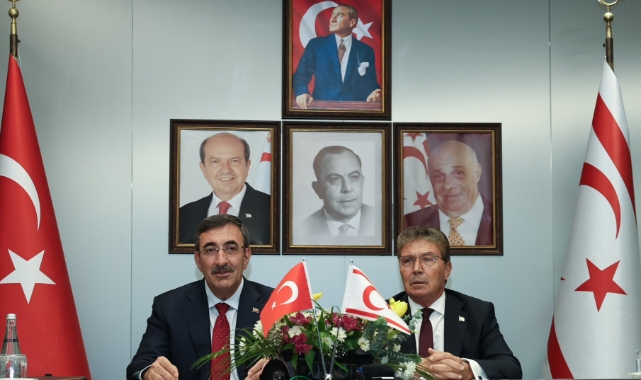 Cumhurbaşkanı Yardımcısı Yılmaz'dan KKTC'de önemli temaslar